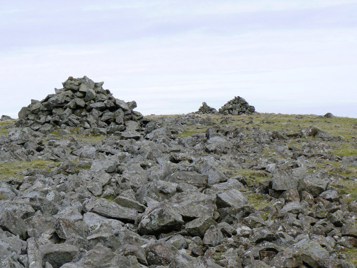Latter Barrow's summit cairns Latter Barrow's summit cairns